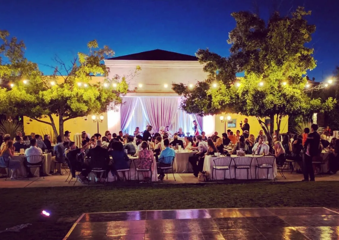 Cafe Patio Wedding