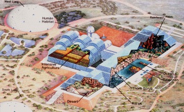 Historical photo of Biosphere 2